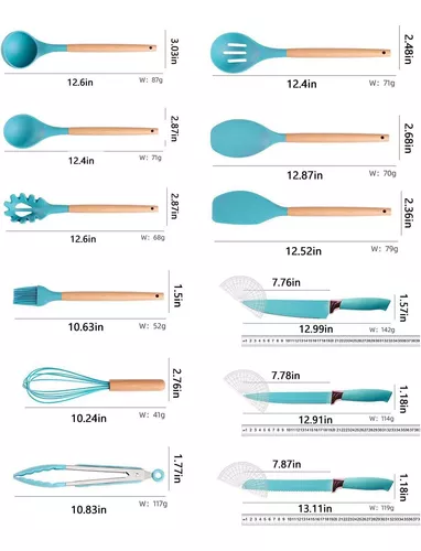 Set Utencilios De Cocina Por 19 Piezas